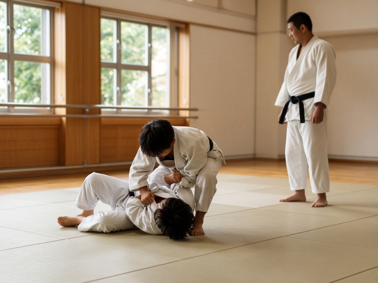 Un tatami au cœur de Bruxelles.